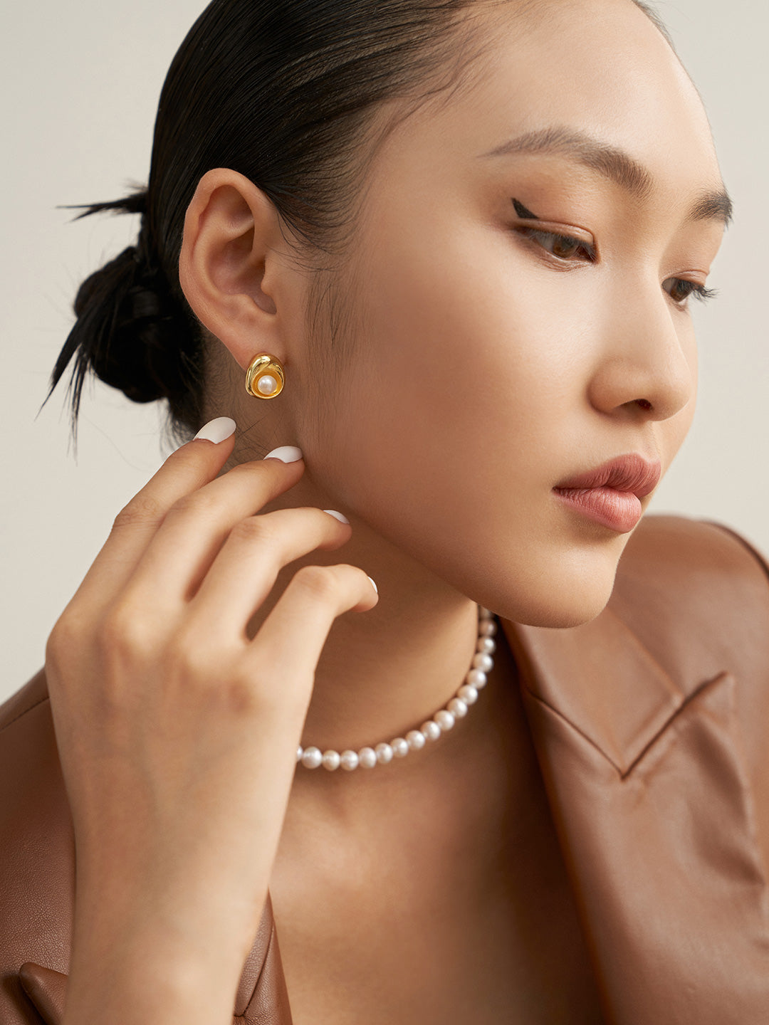 French Style Pearl Earrings